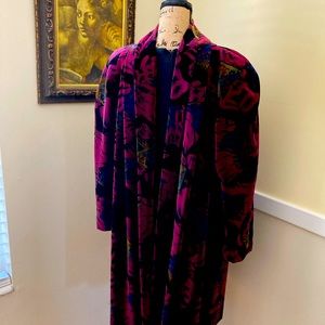 Multicolored soft coat